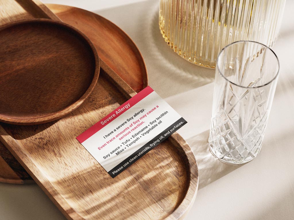 AllergIQ App showing food label scan results with detected allergies