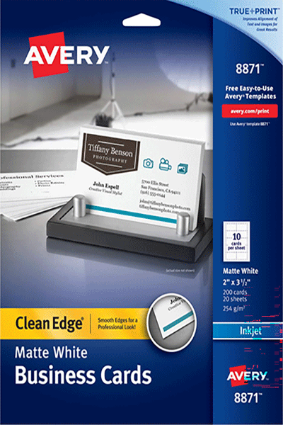 Avery 8871 label sheet